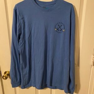 Izod Saltwater Blue Long Sleeve Men’s Shirt